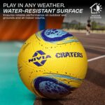 Nivia Crater Volleyball, Training Ball, Rubber Molded, Butyl Threadwounded Bladder, As per Basic Standard, Made for Beginners, to Play on Outdoor Surfaces (Size - 4, Yellow/Blue) - Image 3