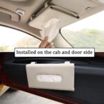 Detachi Car Tissue Holder, Sun Visor Napkin Holder, Car Visor Tissue Holder, Tissue Holder for Car (Beige) - Image 3