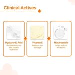 The Derma Co 1% Hyaluronic Sunscreen Aqua Gel SPF 50 PA++++ | Hydrating, Lightweight & Non-Greasy | No White Cast | Broad Spectrum & Blue Light Protection | Clinically Tested - (In-Vivo) | 50 g - Image 3