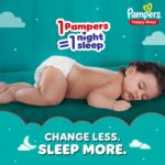 Pampers Happy Sleep Pant Style Baby Diapers, Small (S), 60 Count, 1 Pampers = 1 Night Sleep, with Anti Rash Shield, 4-8 Kg Diapers - Image 3