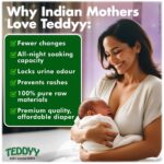 TEDDYY Baby Easy Pant Diapers Medium 74 Count (Pack of 1), 7-12 kgs, 10 hrs Leak Protection, Anti - Bacterial - Image 3