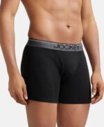 Jockey 8009 Men's Super Combed Cotton Rib Solid Boxer Brief with Ultrasoft Waistband (Pack of 3) - Image 3