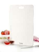 Clazkit Large Stainless Steel Chopping Cutting Board Vegetable,Fruit,Bread & Meat Durable Safe & Heavy Duty (360 x 250 x 1mm) - Image 5