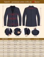 SaintX Men's Formal Blazer | Fully Lined | Slim Fit | Professional Jacket | Premium Business Formal Suit | Office | Wedding | All Purpose - Image 3