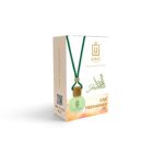 UNO AROMA Jasmine Car Air Freshener, 15ml, Long Lasting Hanging car perfume, Toxin-Free Oil in Glass Bottle with Wooden Diffuser, Car Accessories for fresh aroma, Last Upto-60 Days - Image 3