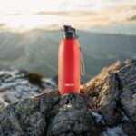 MILTON Climb 1100 Stainless Steel Sipper Water Bottle 1150 ml, Single Walled, ISI Certified I Leak Proof Lid, Rust Proof I For School, Office, Gym I Red - Image 4