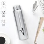 MILTON Aqua 1000 Stainless Steel Water Bottle 920 ml, Set of 3, Single Walled, ISI Certified I Leak Proof Lid, Rust Proof I For School, Office, Gym I Silver - Image 3