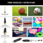 Bergmann Typhoon Digital Heavy-Duty Metal Tyre Inflator with Auto Cut-Off & LED Light (BCT-150D), 35 Liters_Per_Minute, Wine Red - Image 6