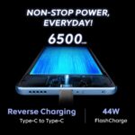 iQOO Z10x 5G (Ultramarine, 6GB RAM, 128GB Storage) | 6500 mAh Large Capacity Battery | Dimensity 7300 Processor | Military-Grade Durability - Image 3