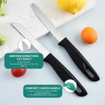 Pigeon by Stovekraft Edge High Grade Stainless Steel 4 Pcs Kitchen Knife Set | Black - Image 3