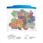 Amazon Basics - Multipurpose Zip Lock Storage Bags | 45 Count | Small | 21.3 x 18 cm | Reusable and Reclosable with Double Zipper | Material Plastic | Leak- Proof | Food Grade | Microwave Safe - Image 3