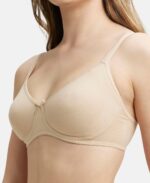 Jockey 1722 Women's Wirefree Non Padded Super Combed Cotton Elastane Stretch Medium Coverage Everyday Bra with Concealed Shaper Panel and Adjustable Straps - Image 5