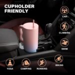 House of Quirk 1200ML Stainless Steel Tumbler with Handle & Lid, 2 Straws – Large Travel Mug Water Cup for Gym, Office & Outdoor Use (Cotton Candy Haze) - Image 4