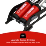 Lyrovo 160 PSI Double Cylinder Portable Foot Pump Air Tyre Inflator for car Bike and Cycle, Red - Image 4