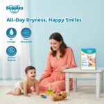 Amazon Brand - Supples Premium Baby Diaper Pants | 72 Baby Diapers | Medium | 7-12 Kg | 12 Hrs Absorption | Cushiony Cotton Soft Fabric | Phthalates-Free | Triple Leak Guard - Image 2