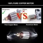 Bergmann Typhoon Digital Heavy-Duty Metal Tyre Inflator with Auto Cut-Off & LED Light (BCT-150D), 35 Liters_Per_Minute, Wine Red - Image 2