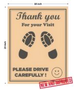 CONVRT Car Compatible With Disposable Paper Foot Mat, Large Size, Universal Size, Brown (Pack of 100) - Image 2